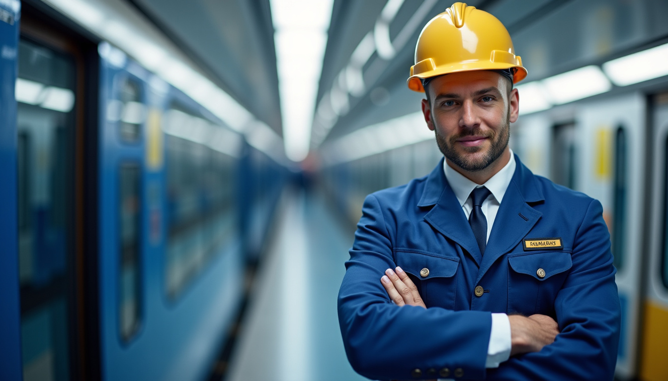 Mécanicien en train d