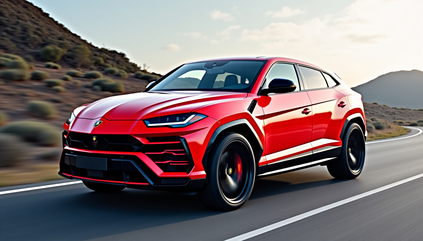 Sélecteur ANIMA de la Lamborghini Urus affichant les différents modes de conduite STRADA, SPORT et CORSA