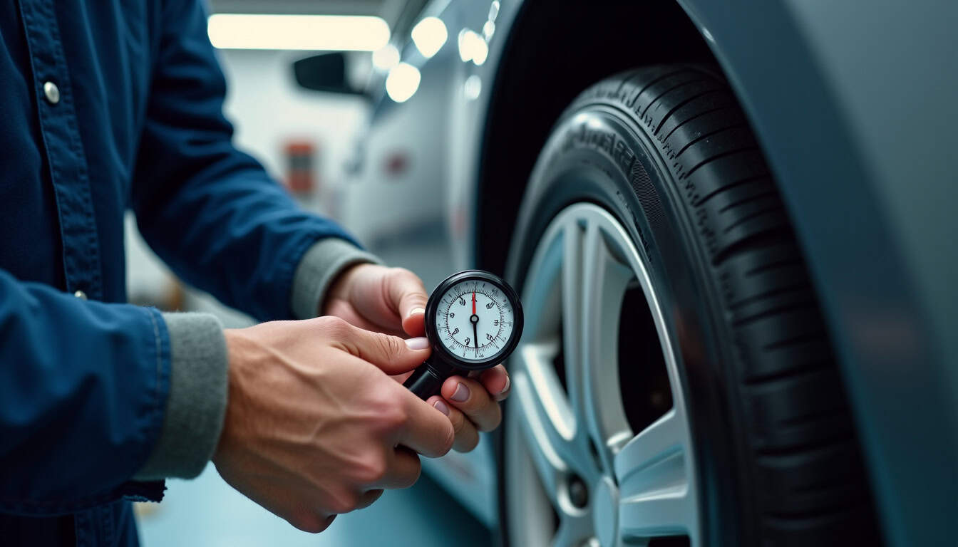 Interface du simulateur de dimension de pneus sur pifauto.com avec champs de saisie pour les pneus d