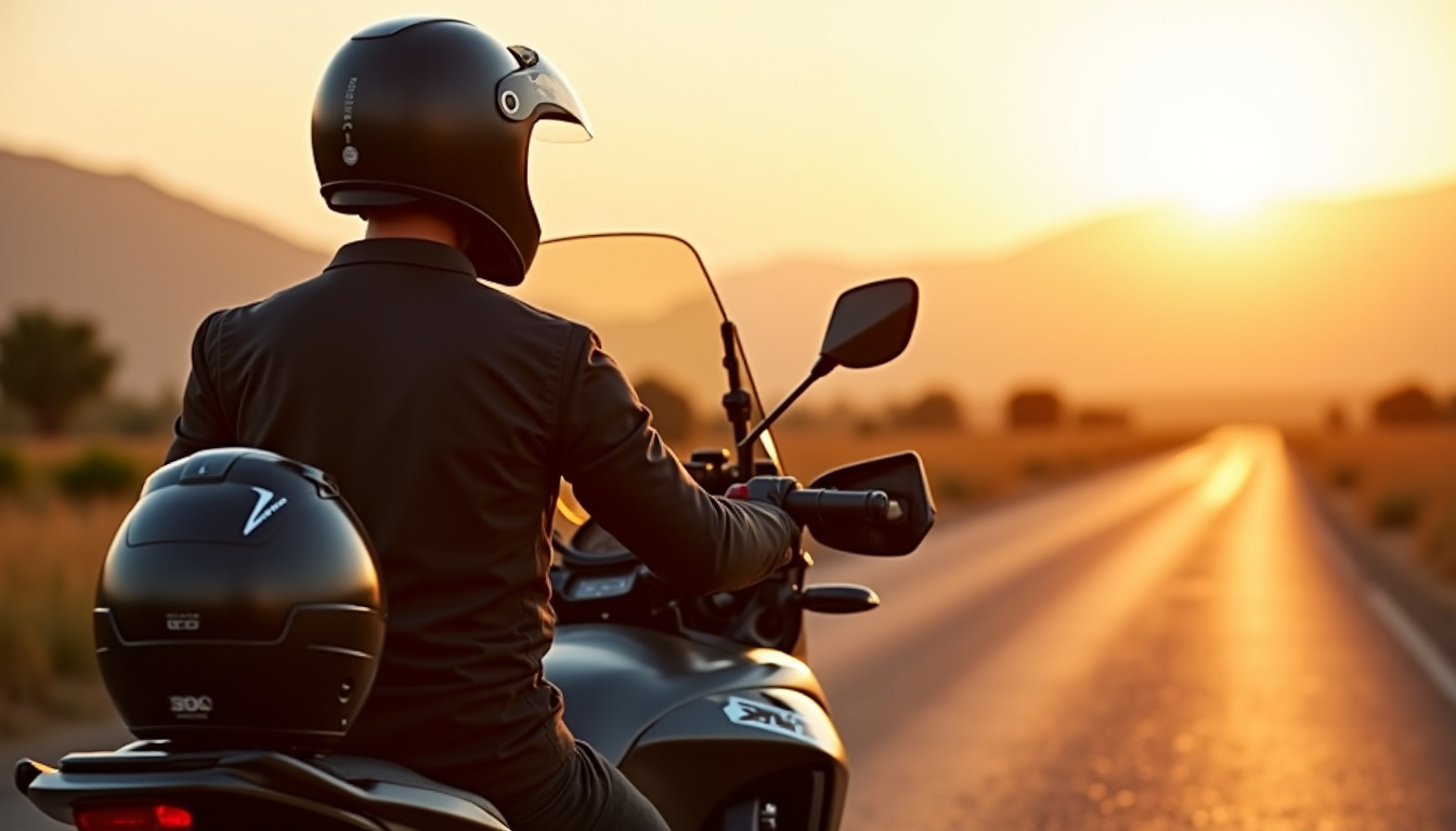 Conducteur sur Honda X-ADV en position assise, illustrant l