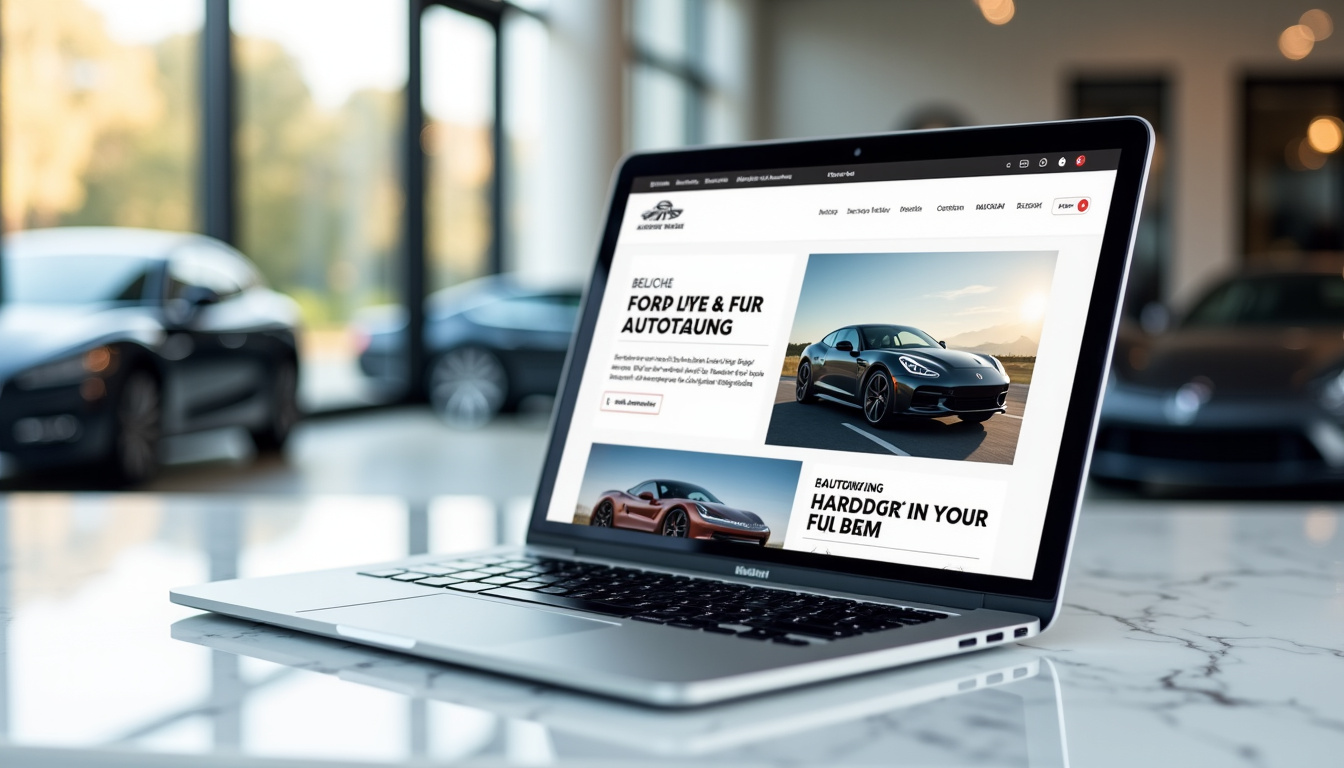 Interface du site salonautomonaco.com avec navigation claire et actualités automobiles en avant