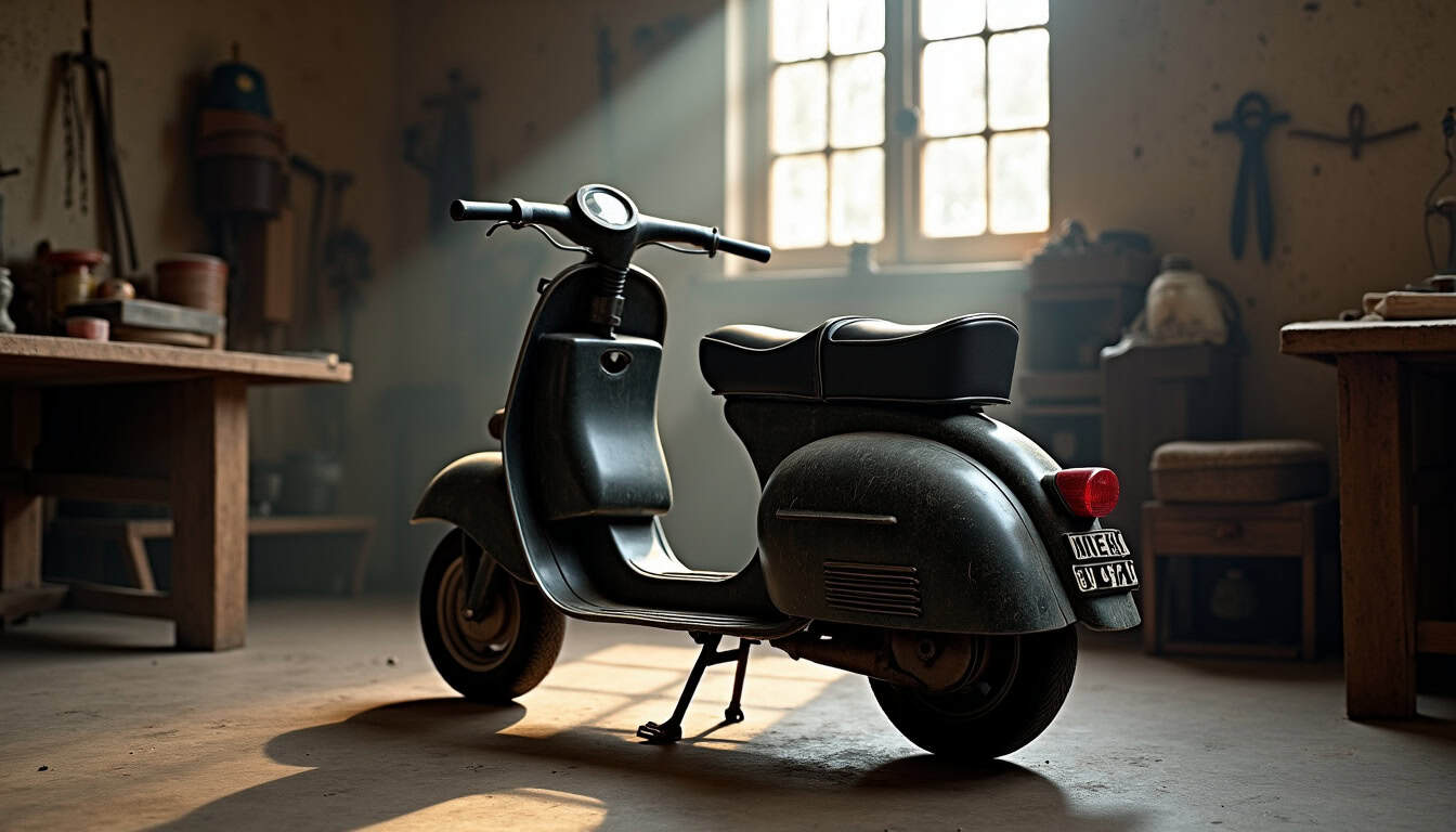 Prototype de la première Vespa de 1946 dans l