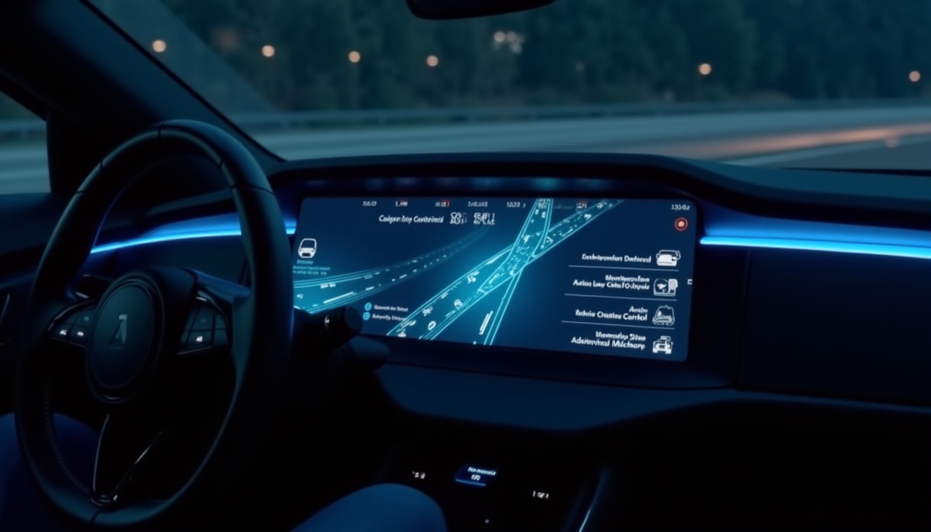 Tableau de bord du XPeng G6 affichant les fonctionnalités du système XPILOT ASSIST en action