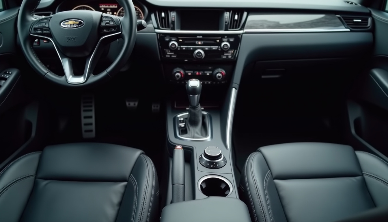 Comparaison visuelle entre une boîte manuelle et une boîte automatique dans l'habitacle d'une voiture