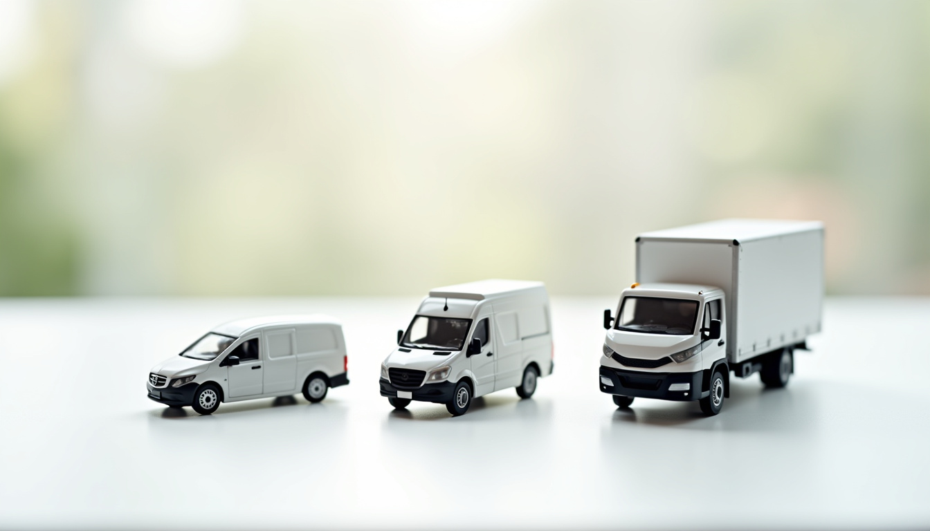 Gamme d'utilitaires disponibles chez Leclerc: petits, moyens et grands véhicules pour déménagement et transport