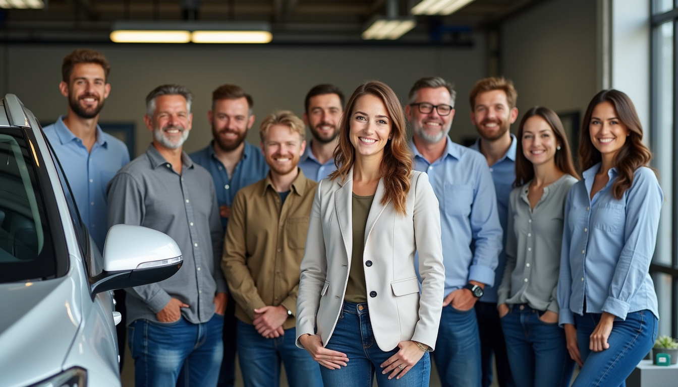 Photographies de clients satisfaits accompagnées de leurs témoignages sur l’expérience avec Autosmart360